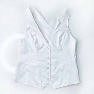 free people halter vest with criss cross back - size small